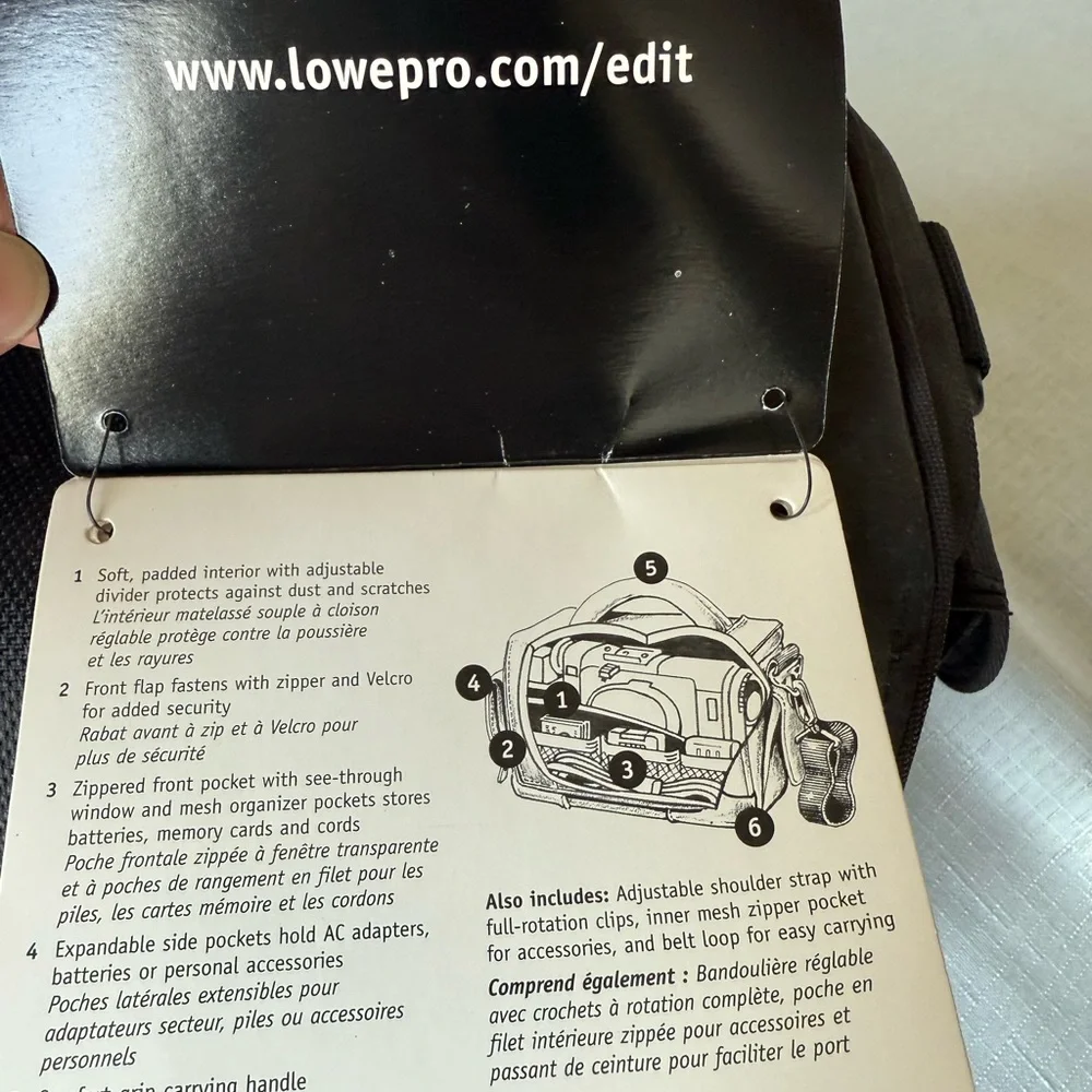 Black Camera Bag- Lowepro